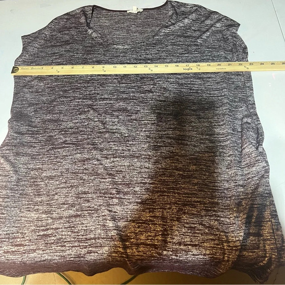 Arizia Wilfred Free Heathered Purple Cap Sleeve Oversized Mini Dress Size XXS - Picture 7 of 8